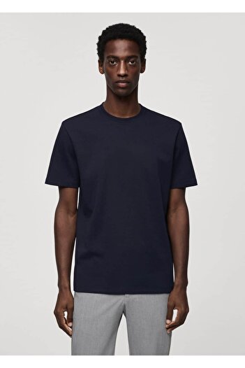MANGO Man Breathable cotton T-shirt