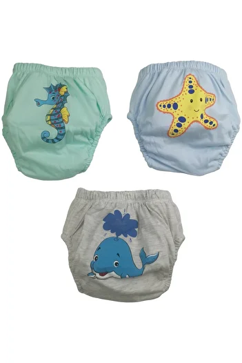 Poope's Yunus-Seahorse-Star 3-Piece Training Pants Set