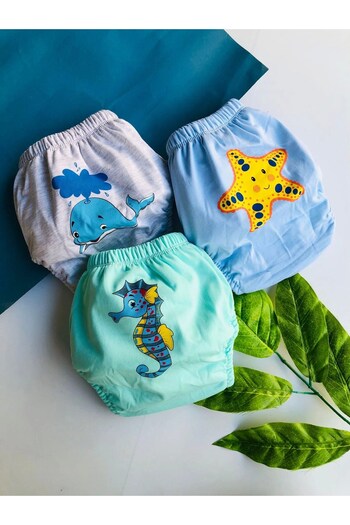 Poope's Yunus-Seahorse-Star 3-Piece Training Pants Set