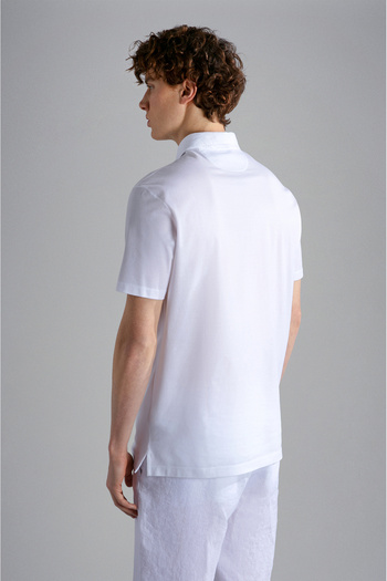 PAUL&SHARK MEN'S KNITTED POLOSHIRT C.WCOTTON