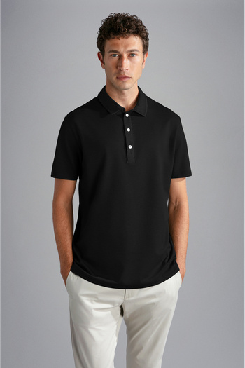 PAUL&SHARK MEN'S KNITTED POLOSHIRT C.WCOTTON
