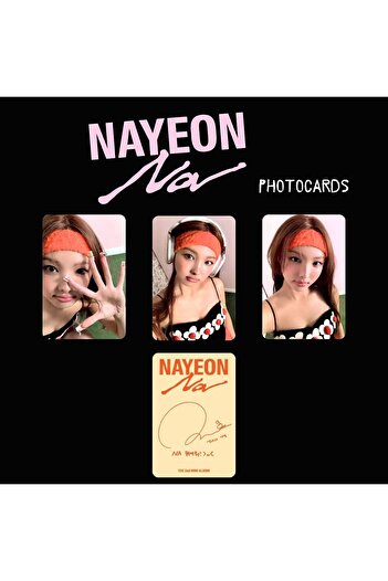 Kpop Dünyasi TWICE NAYEON '' NA '' Digipack ver. Photocards Set