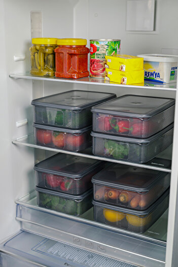 Ecolux 4-Piece 100% Leakproof 3.5 Lt Storage Set - Anthracite