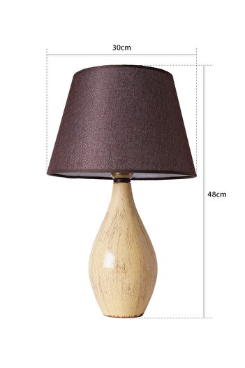 Hmydesign Blanc Handmade Ceramic Lampshade Cream-Brown
