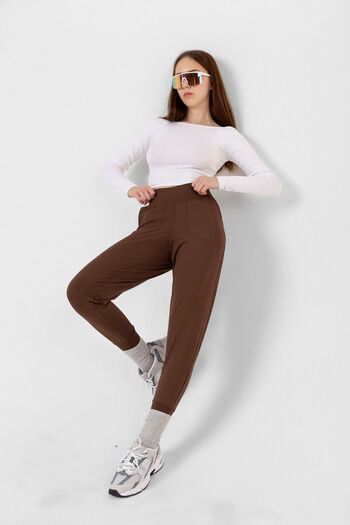 Domoda Khaki Crown, Two Crosses, Round-Up High Waist Utility Jogger Skirt Underwear