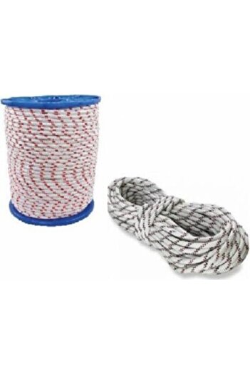 ZUBİZUBİ 10 Metre 10 Mm Kalınlık Örgü Ip Halat Branda Çadır Tente Bağlama Ip -10mtr
