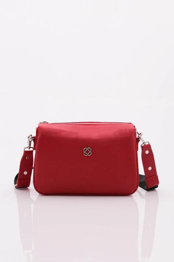 DGN Red Multi-Compartment Crossbody Bag - Women 1372856
