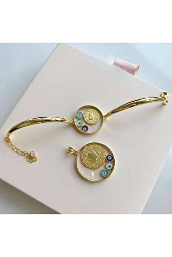 simurg jewellery Gümüş Çeyrekli Kolye ve Bileklik