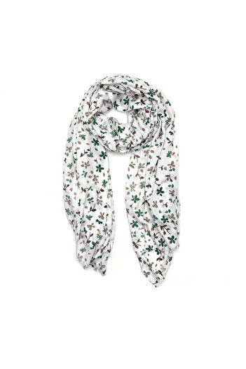 nazipek High Quality Floral Patterned Cotton Shawl - 180x70 Cm Hijab Cheesecloth