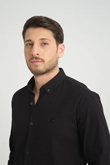 Redline Men's Summer Patterned Regular Fit Shirt - 100% Cotton