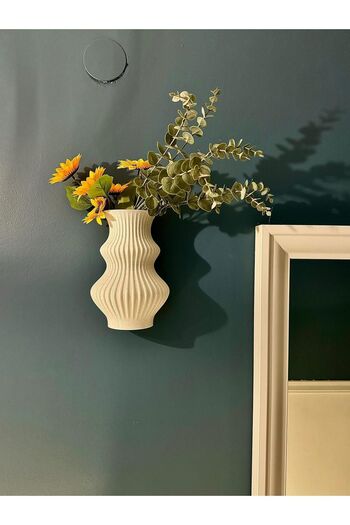 Limon 3D Desing 21 cm Bioplastic Decorative Vase - Wall Mountable