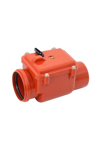 Gama Q160 Waste Water Check Valve - with Stainless Steel Valve Locked