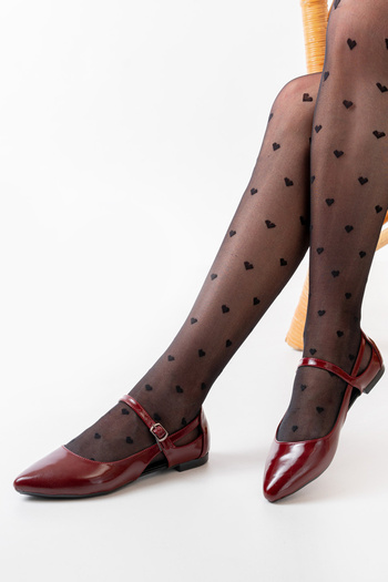 Freemax Claret Red Women's Summer Comfortable Ballerinas - Pointed Toe Freemax.2024.052