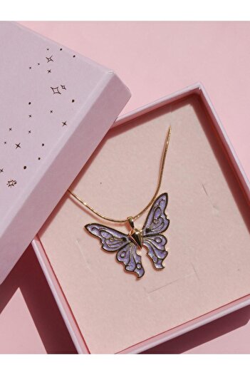 Reorah Collection Guardians of Fairytopia Butterfly Necklace-lilac