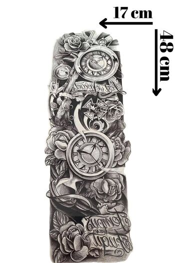 Barly Geçici Saat Figürlü Kol Dövme Tattoo