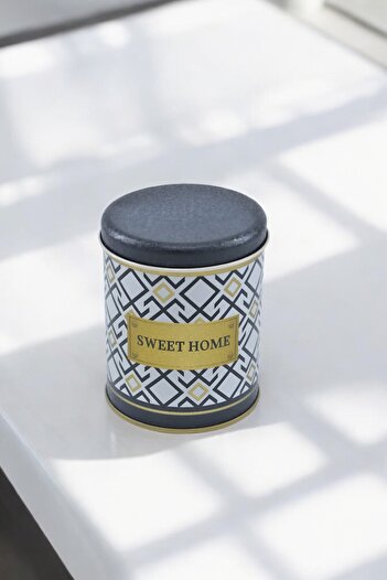 EVLE Ef079-x7 Turkish White Black Patterned Spice Shaker 0.6 Lt