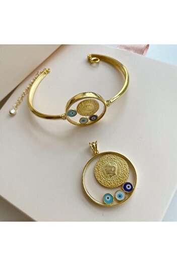 simurg jewellery Gümüş Çeyrekli Kolye ve Bileklik