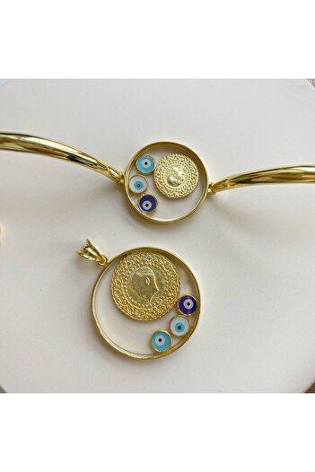 simurg jewellery Gümüş Çeyrekli Kolye ve Bileklik