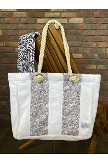 AİRYCOT Beach Bag Tiger Dark Gray