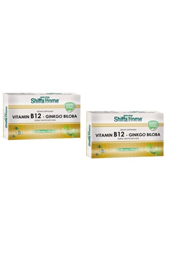 Shiffa Home Aksu Vital Vitamin B 12 and Ginkgo Biloba - 2 Boxes