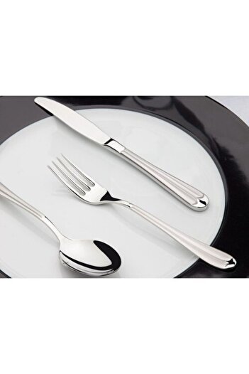 Nehir Palace Model Satin Dessert Spoon for 12 People