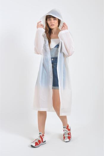 İMEXTECH Unisex White Eva Fabric Water Αντιανεμικό Αδιάβροχο