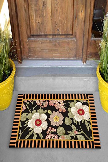Evsebu Pienso Home Çiçek Bahçesi Dekoratif Kapı Önü Paspası