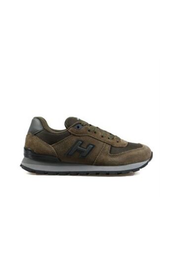 Hammer Jack Unisex Haki Hakiki Deri Günlük Spor Ayakkabı 19250