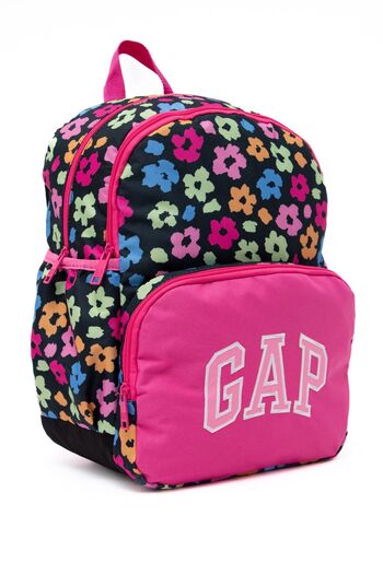 GAP 12795 - Pink Flower Patterned 3 Compartment School Bag