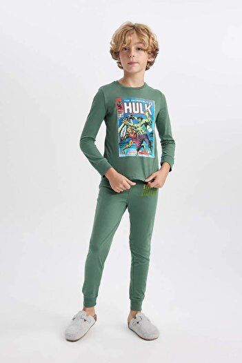 DeFacto Erkek Çocuk Marvel Comics Uzun Kollu Pijama Takımı B2651a8gn470