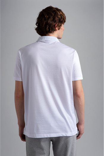 PAUL&SHARK MEN'S KNITTED POLOSHIRT C.WCOTTON