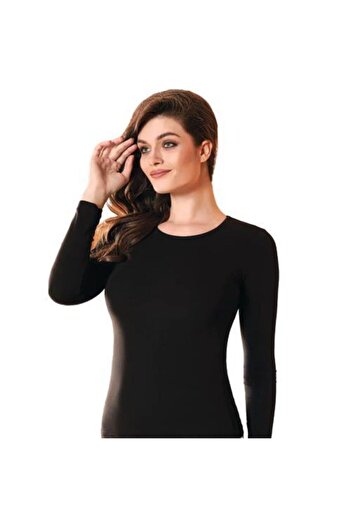 Berrak Women's Black Long Sleeve Bady