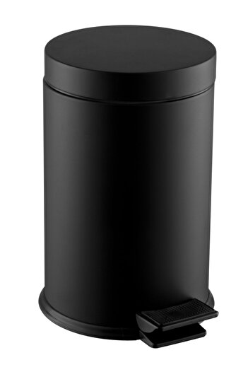 DAYCO 3 Liter Black Pedal Practical Trash Can