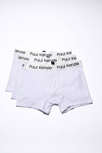Paul Kenzie Чоловічий комплект з 3 пар боксерів Comfort Flex - Whitey