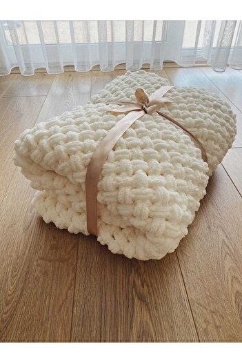 anonim Single Puffy Blanket - Tv and Knitted Blanket