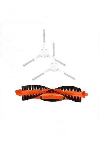 ibrush Mi Robot Styj02ym Συμβατό με 2 λευκές πλαϊνές βούρτσες και 1 κύρια βούρτσα