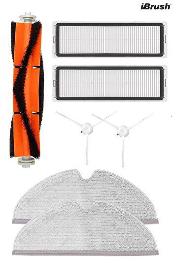 ibrush Σετ βούρτσας φίλτρου συμβατό με Mi Robot Vacum Mop 1c / 2c 7 τεμάχια