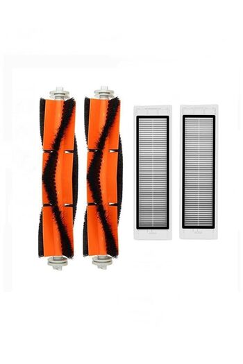 ibrush Xiaomi Vacuum Mop 1c και 2c 2 τεμάχια φίλτρο Hepa και 2 τεμάχια κύρια βούρτσα, Vacuum Mop 1c 2c Stytj01zhm Συμβατό