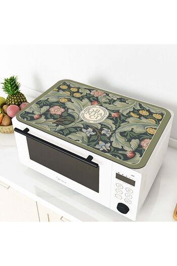 Else Dekor Patterned Microwave Oven Cover Protective Mat Non-Slip Base Washable Organizer Case