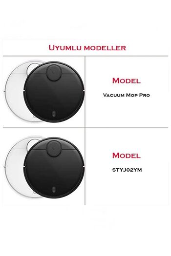 ibrush Mi Robot Vacuum Mop Pro Συμβατό με 4 φίλτρα Hepa και 4 λευκές πλαϊνές βούρτσες