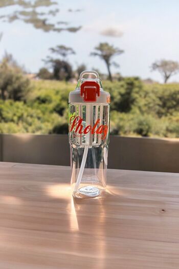 YDGR 950 ml Stylish Design Drinker with Straw and Straw - Finger Strap, Lockable