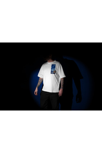 CC STORE Van Gogh Starry Night - Starry Night Patterned, Oversize T-Shirt