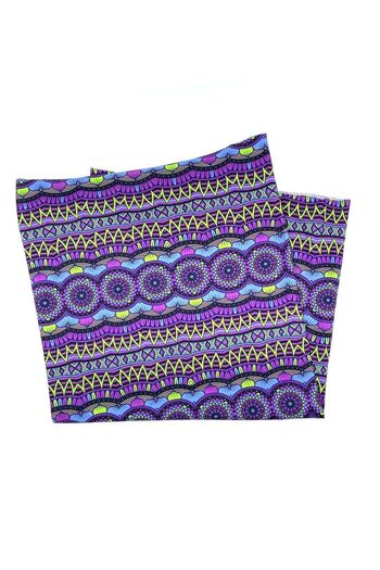 La Pescara Punk Border Purple Bandana Bnd67