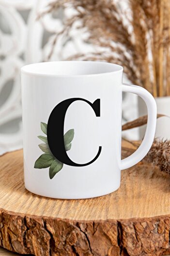 Kravatkolik Letter C Initial Printed Mug