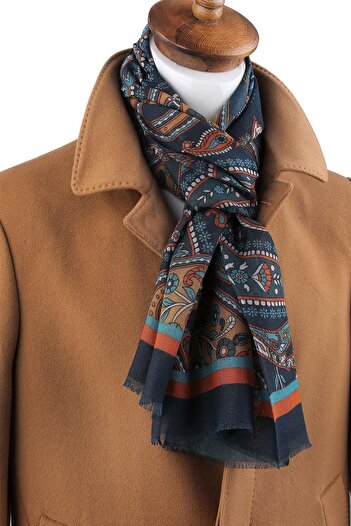 Kravatkolik Beekman Style Зелений - Бежевий Італійський Модальний Шарф MDL19