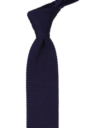 La Pescara Purple Plain Knit Tie 8093