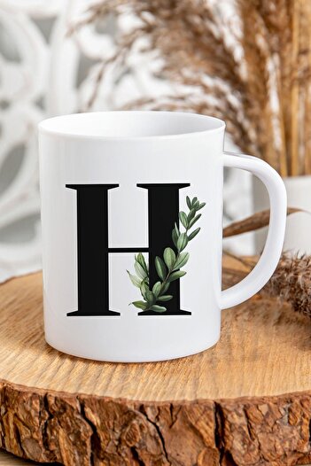 Kravatkolik Letter H Initial Printed Mug