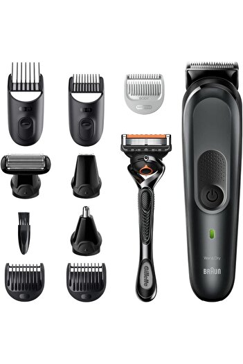 Braun 10-in-1 Multi grooming Kit, AutoSense, ProBlades, 8 Tools, Gillette ProGlide razor - MGK 7331