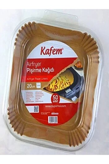 KAFEM Airfrey 20 Cm Square Baking Paper - 50 Pieces
