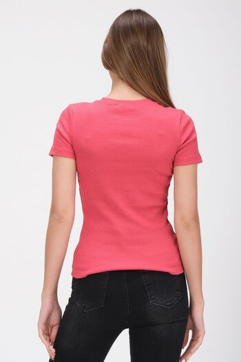 PUNKY CAT Dried Rose Full Length Women's Camisole T-shirt - Short Sleeve Basic Model